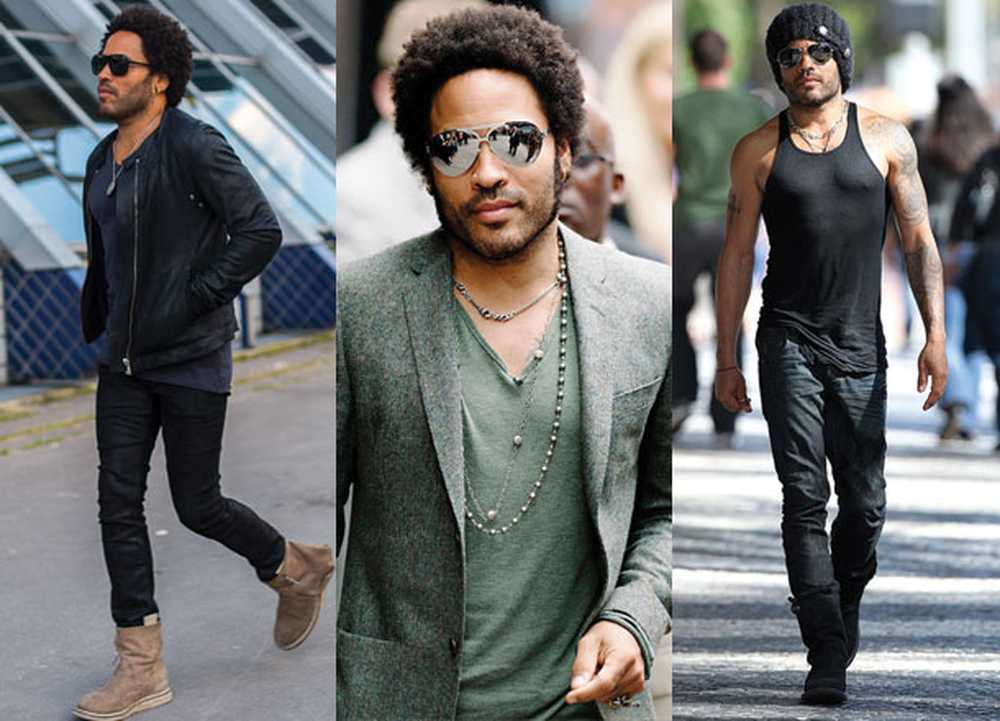 Lenny Kravitz-stijl is net als zijn muziek op reis geweest. 